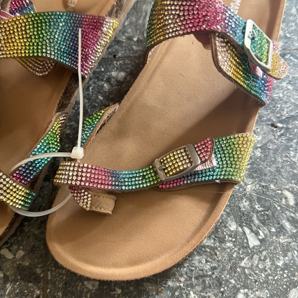 Steve Madden Multicolor Rhinestone Sandals - Picture 2 of 4